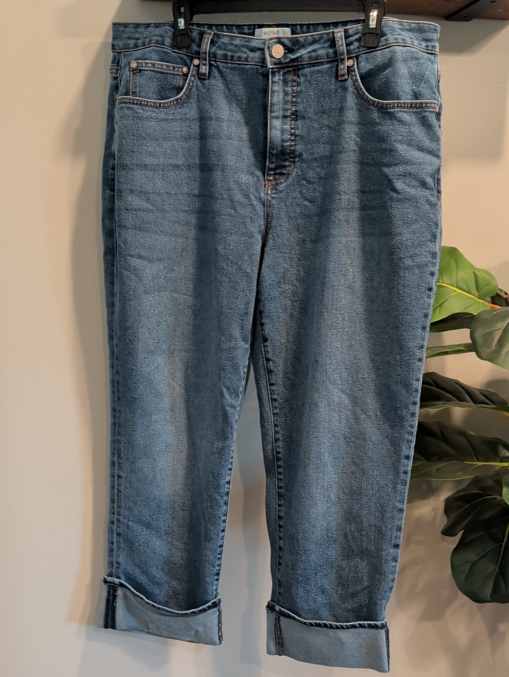 Edited Women's Jeans - Cuffed Ankle Straight Fit